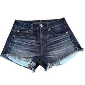 American Eagle Hi-Rise Festival Denim Shorts Size 4